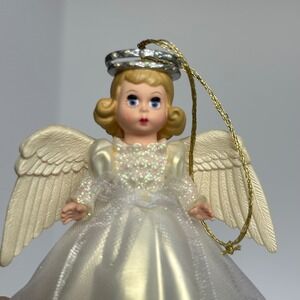 Vintage Angel Ornament Figurine Blonde Hair‎ Blue Eyes Christmas Decor 4 Inch
